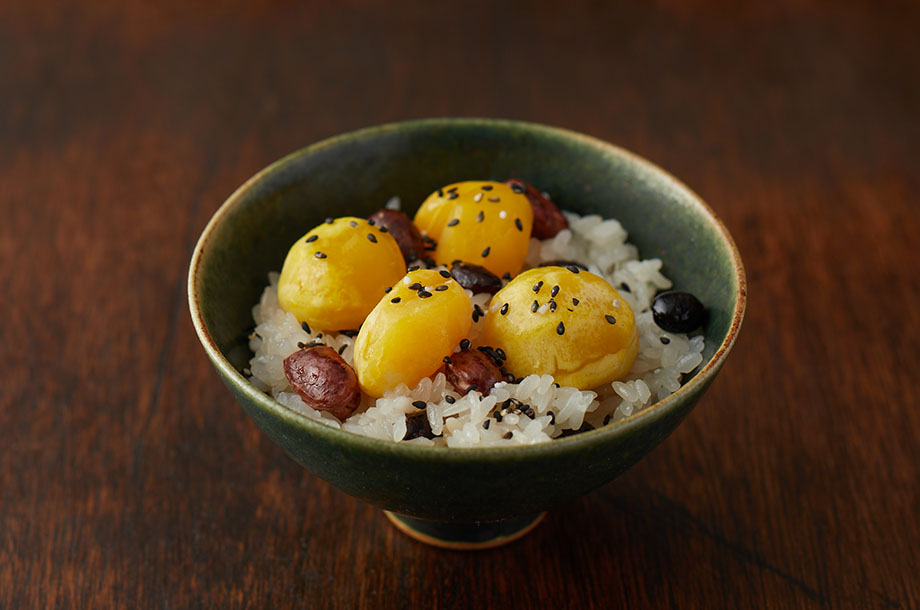 ＜たもかみ＞大粒栗豆おこわの画像