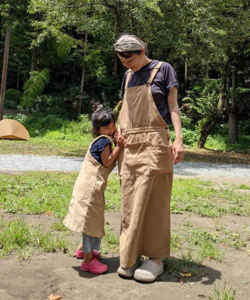 菊地さんの親子リンクコーデの画像