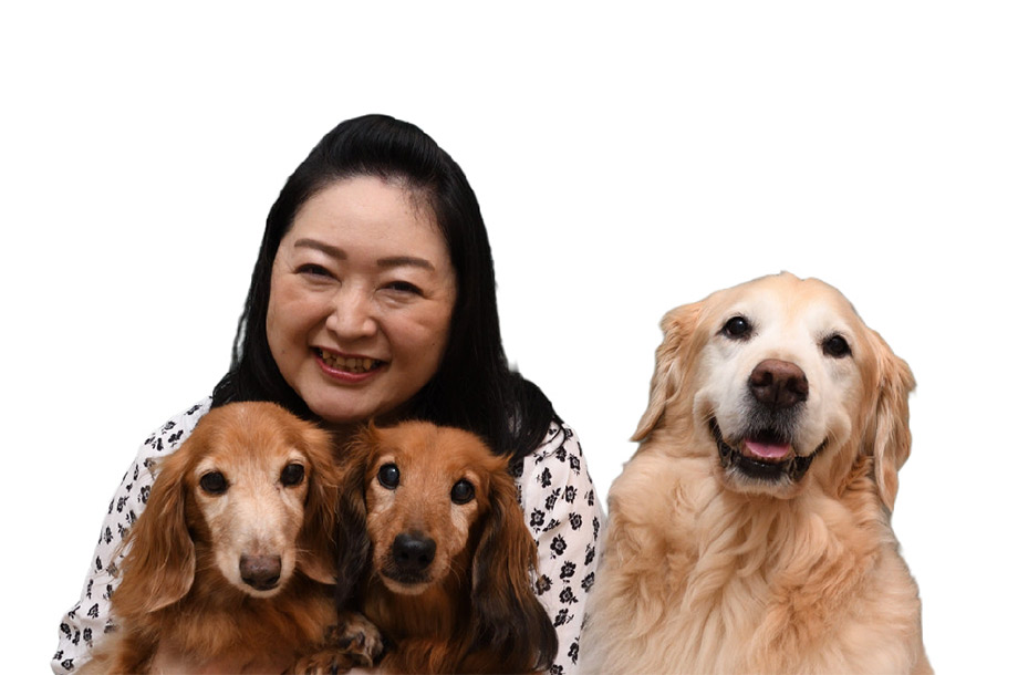 飛彈さんと愛犬たちの画像
