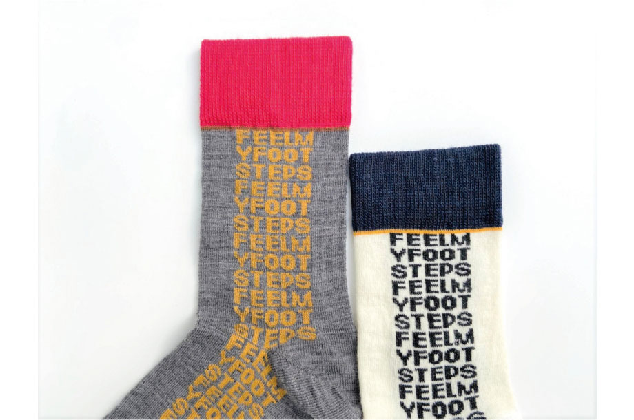 <フィールマイフットステップス>靴下「LETTER 2」画像