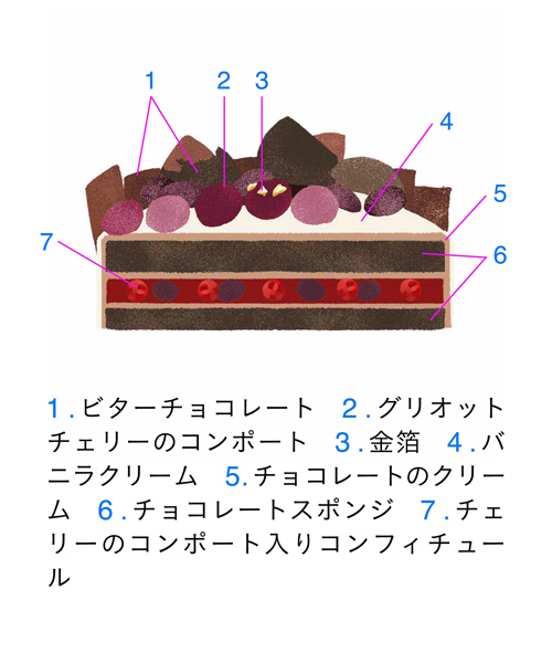 <teal> Forêt Noireの断面図