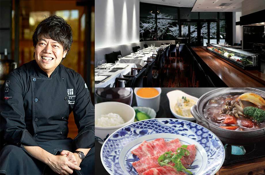 ＜HAL YAMASHITA＞山下春幸シェフ/東京本店店内/名物黒毛和牛特選新和食赤味噌ビーフシチュー御膳セットの画像