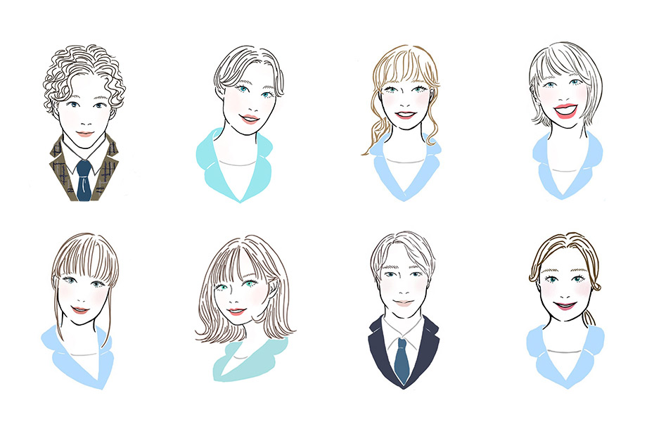 ビューティアポセカリーショップスタッフのイラスト画像
