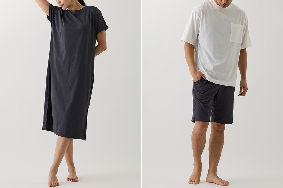 ハーフパンツやTシャツ・半袖のワンピースの着用画像