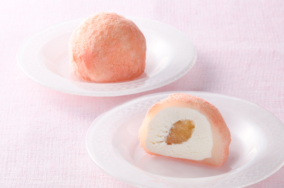 茨城＜亀じるし＞ふわふわクリーミー生大福 白桃の画像