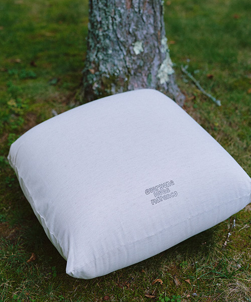everyone loves MARENCO stamp クッション 完売品 arflex × everyone 特別コラボレーション】 〈everyone loves MARENCO