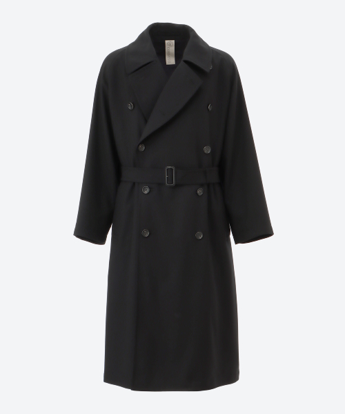 バーバリーブラックレーベル トレンチコート 黒 ハーフ丈 普段使い