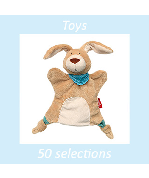 ＜ボーネルンド＞ 赤ちゃんパペット うさぎの画像