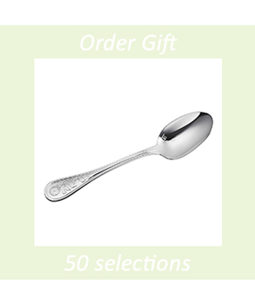 ＜クリストフル＞ アルビ　バースデースプーン（名入れ対応）の画像