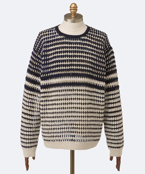 ＜クロシェ＞クルーネックニットの商品画像