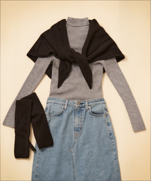 トレンドアイテムでつくるきれいめカジュアルの画像