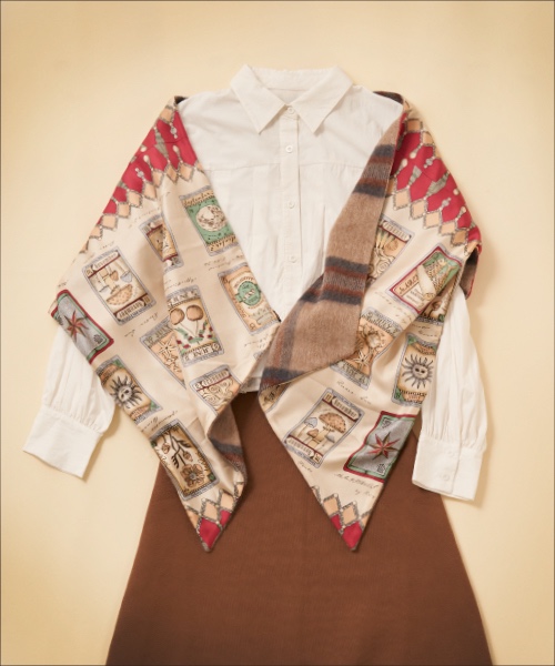 変化球チェックで大人に似合うトラッドスタイルの画像