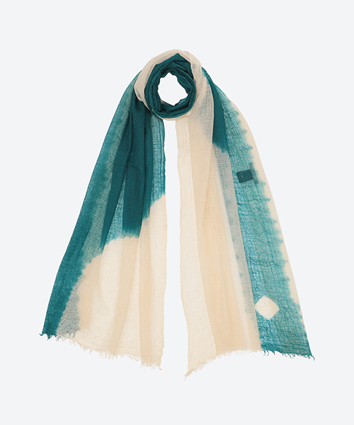 <スズサン> さか帽子絞りカシミヤストールの画像