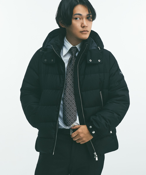 ダウンジャケット メンズ ダウンコート 冬用ジャケット おしゃれ パッチワーク 重ね着風 秋冬 暖か 大きいサイズ 厚手 防寒着 保温性