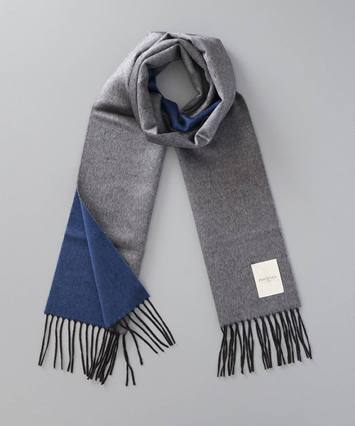 カシミヤシルクWフェイスマフラーの画像