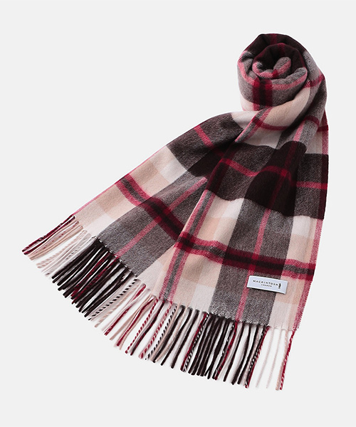 ベビーカシミヤハウスチェックマフラーの画像