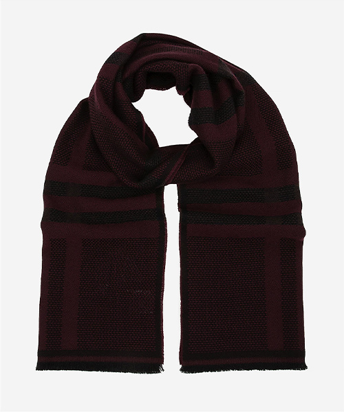 グラデーションチェックマフラーの画像