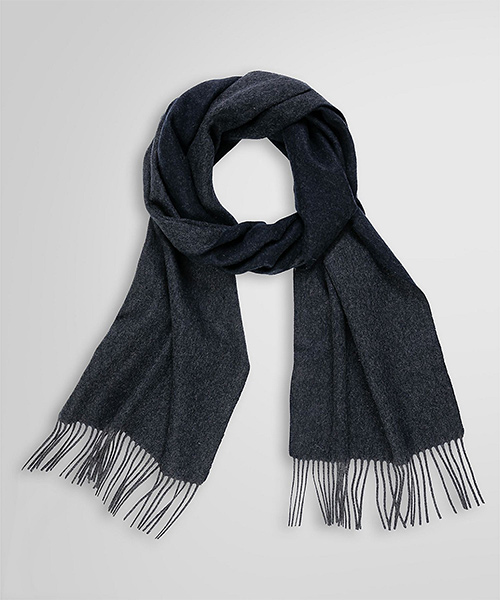 カシミヤ ソリッド リバーシブルマフラーの画像