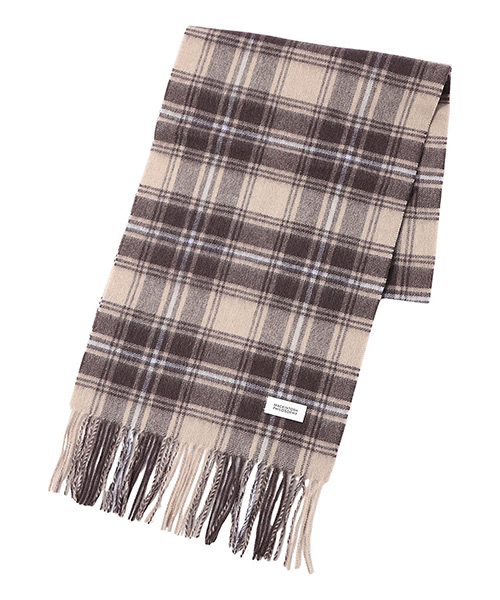 ウールブリティッシュチェックマフラーの画像