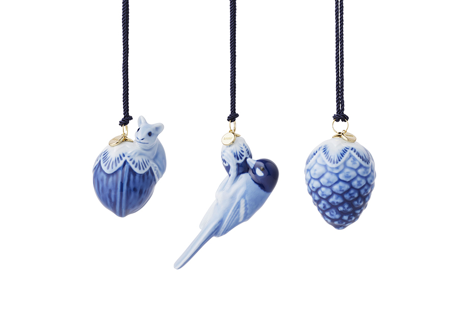 ロイヤルコペンハーゲン 陶器 1996年 クリスマスオーナメント 4個