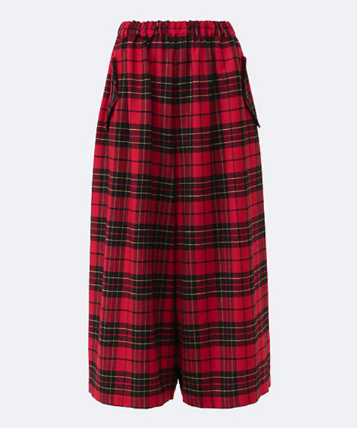 コムデギャルソン　tao チェック柄とヒョウ柄のリバーシブルパンツ コムデギャルソン tao チェック柄とヒョウ柄のリバーシブルパンツ