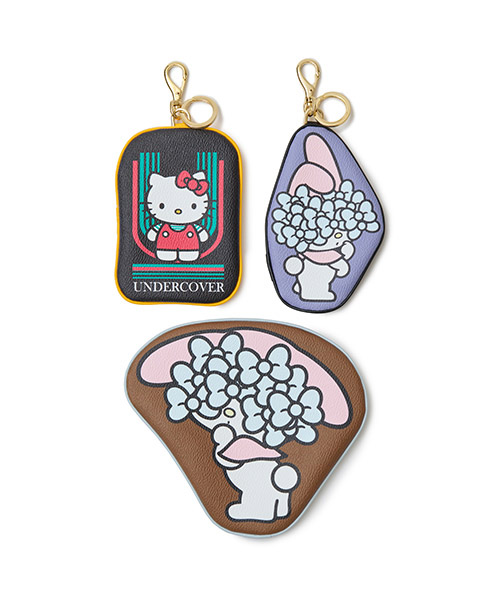 ＜UNDERCOVER/アンダーカバー＞ キーチャーム付きポーチ、ポーチの画像