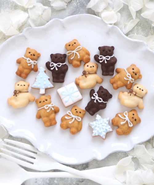 クリスマスのハートフルベアクッキー・プチギフトの画像