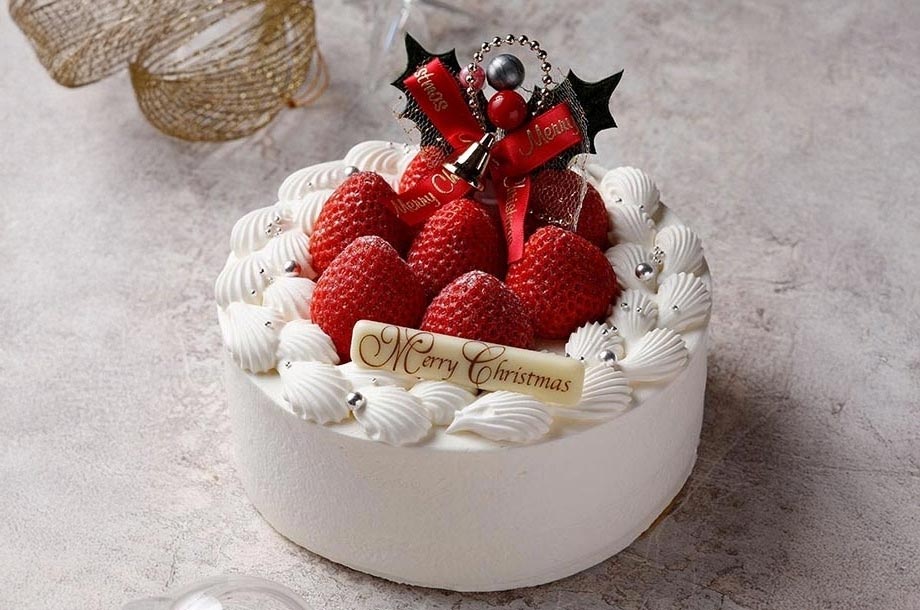苺のクリスマスケーキの画像