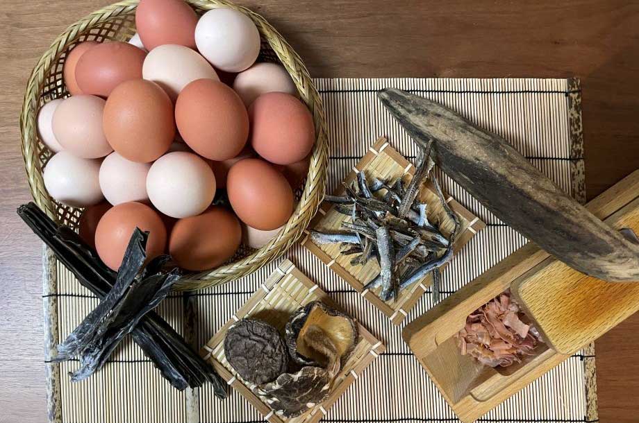 だしまき玉子の材料の画像