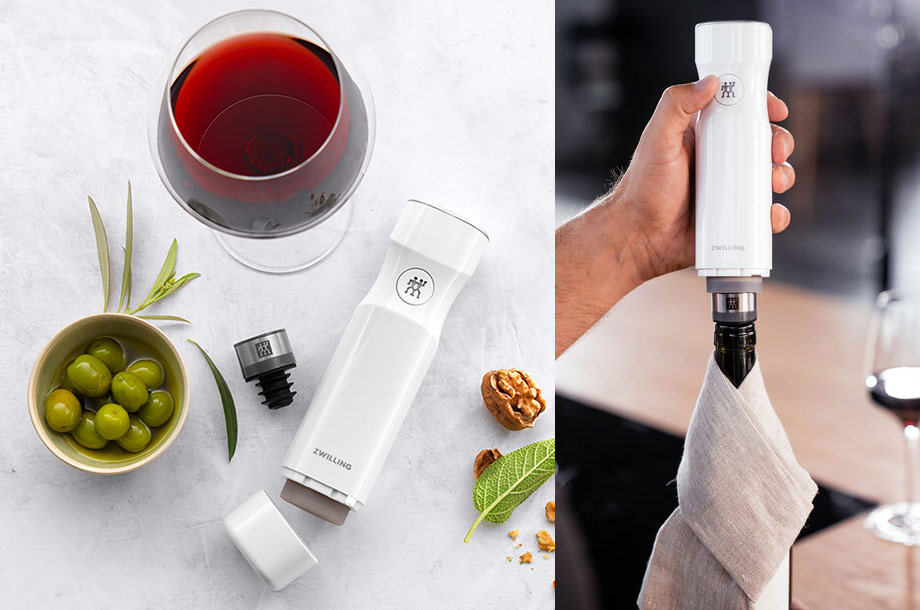 ツヴィリングの真空パック機とワインシーラーの画像