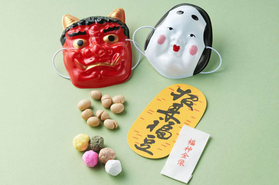 節分 福の豆の画像