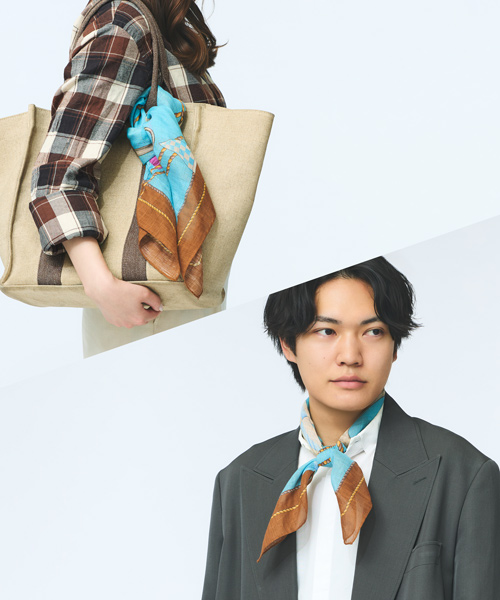 ＜ヴィンセンツォ・ミオッツァ＞スカーフ着用画像