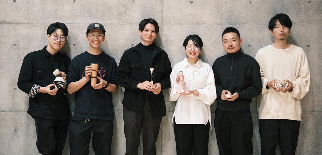IN-HOUSE→SOCIAL DESIGN UNIT Vol.1 ソニーと富士フイルムのデザイナーがうみだした、まだ誰も見たことのないこけしたちのメインビジュアル