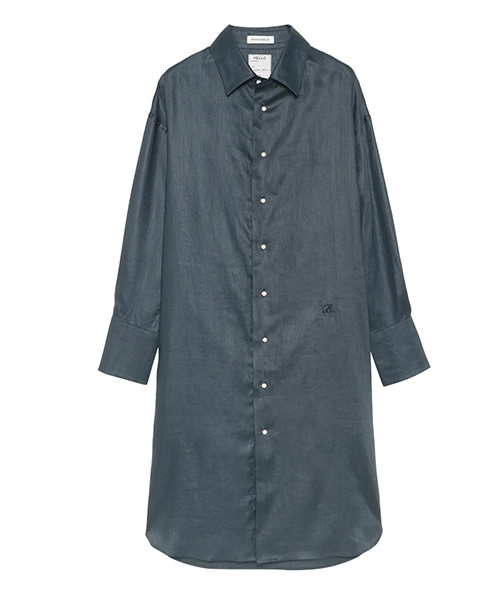 ＜マディソンブルー＞OVERSIZED SPLIT TUCK OP LINENの商品画像