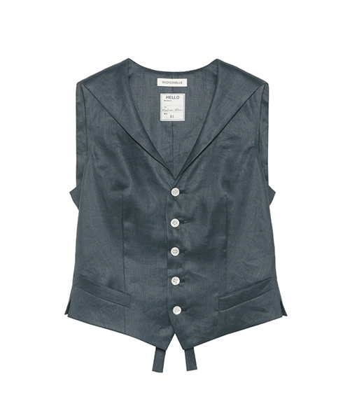 ＜マディソンブルー＞SAILOR VEST LINEN の商品画像