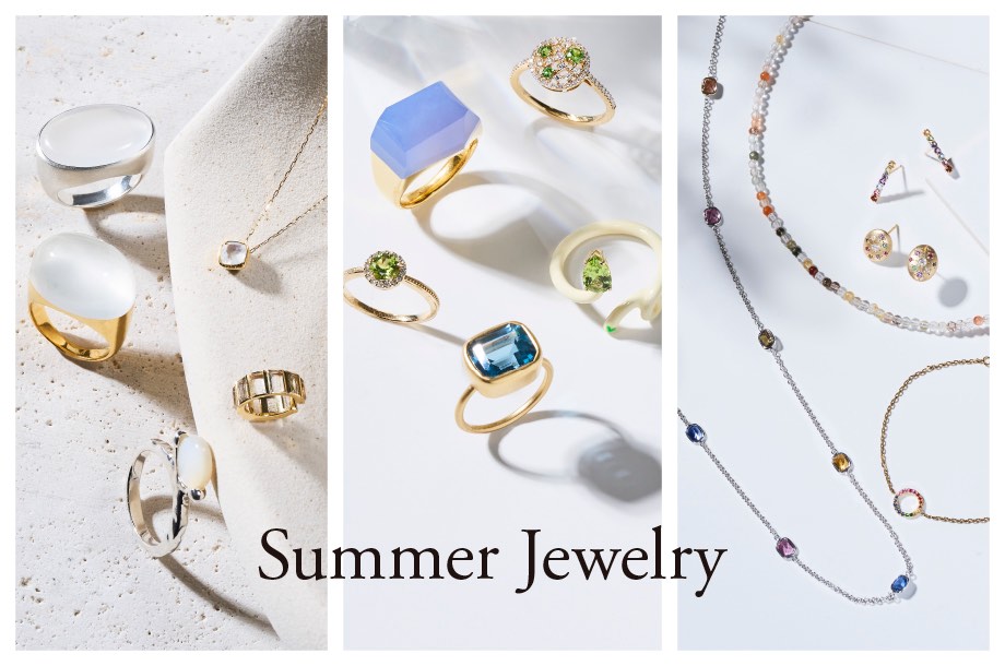 穏やかに爽やかに鮮やかに！夏のジュエリーは季節感あふれるカラーで遊ぶ