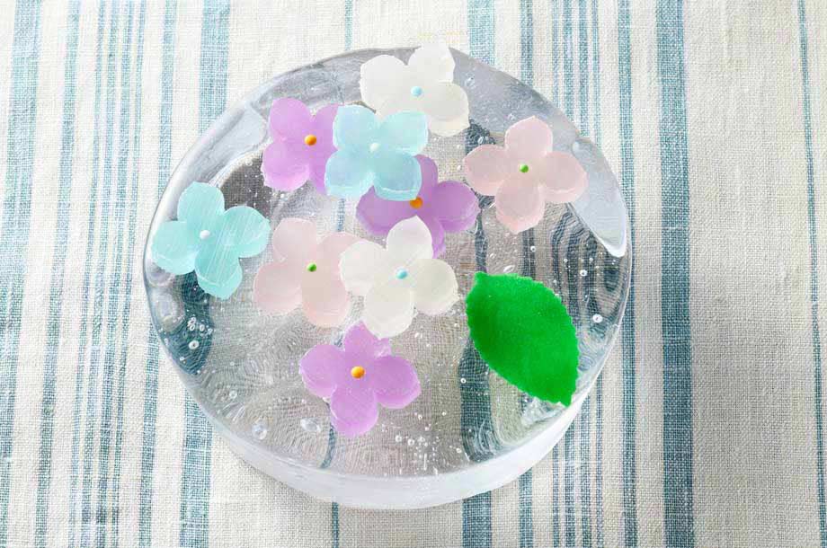 新潟<越乃雪本舗大和屋>琥珀糖 紫陽花の商品画像
