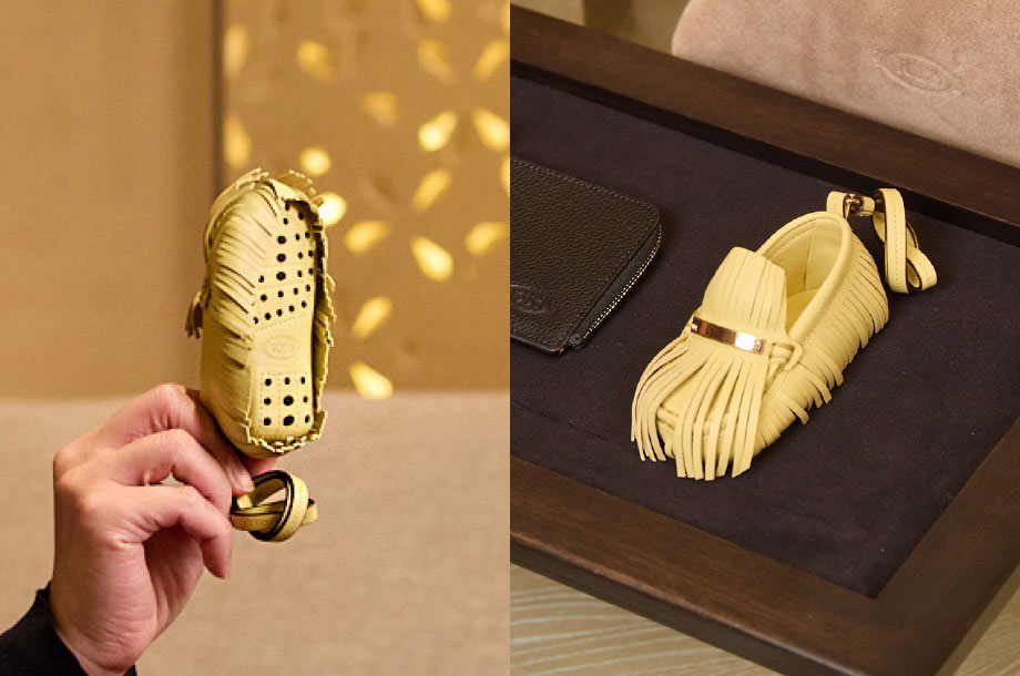 ドライビングシューズをモチーフにしたチャームの画像