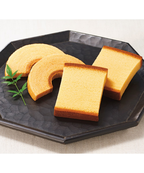 ＜烏鶏庵＞烏骨鶏かすていら・バームクーヘン詰合せ