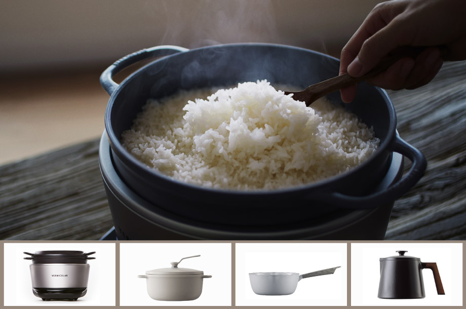 VERMICULAR 炊飯器 本体と鍋のセット　レシピ本付き バーミキュラ＞のご飯炊きは バリエーション豊富 | 三越伊勢丹
