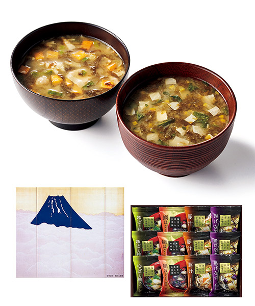＜山本海苔店＞雲中富士 海苔を楽しむお味噌汁・お吸物詰合せの画像