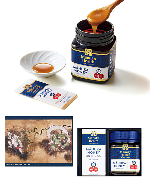 ＜エーエフシー＞風神雷神図屏風 マヌカハニーMGO115＋ ギフトセットの画像