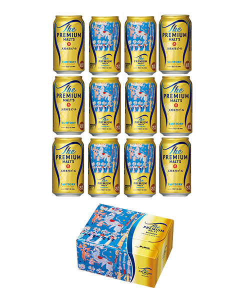 ＜サントリー＞七宝飾箱デザイン 馬のサーカスⅠ ザ・プレミアム・モルツの画像