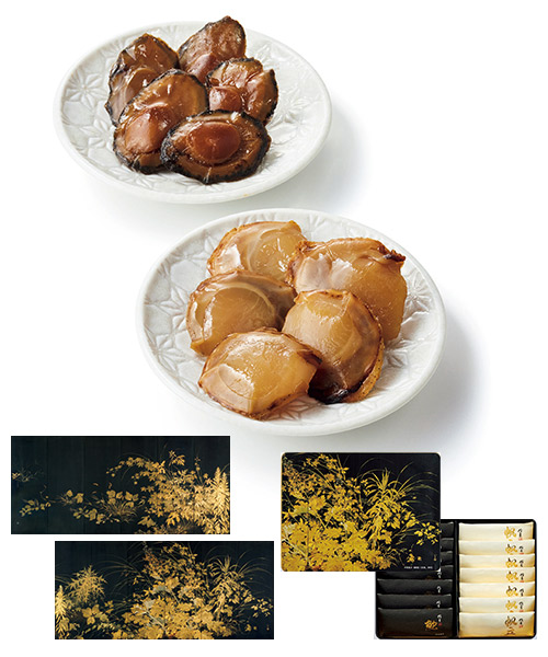 ＜信玄＞草炎 鮑と帆立の一口摘美の画像