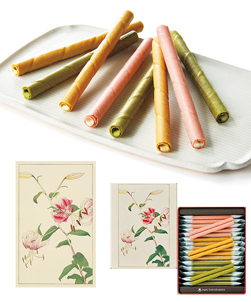 ＜本髙砂屋＞非水百花譜 かのこゆり バトンショコラセレクションの画像