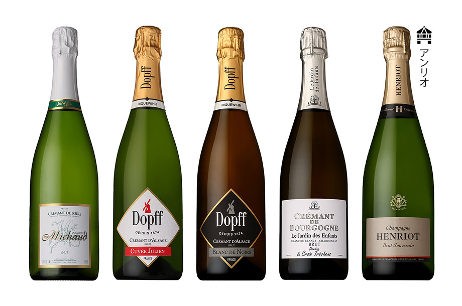 未開封☆ ワイン&シャンパン　4本セット　750ml ブラン・ド・ブランセレクション！豪華シャンパンと厳選泡4本