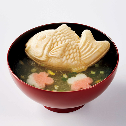 ＜久右衛門＞紅梅(こうばい)鯛最中のお吸物の画像