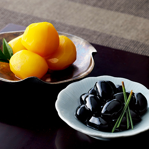 ＜日本料理 神谷＞黒豆煮・栗甘露煮詰合せの画像