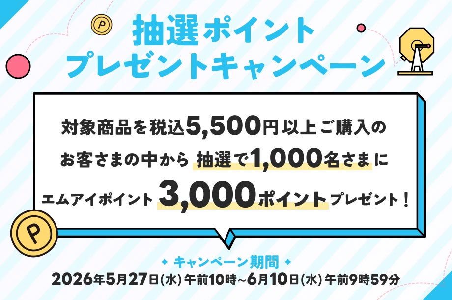 アニバーサリーサンクスキャンペーン 抽選ポイントプレゼントキャンペーン画像