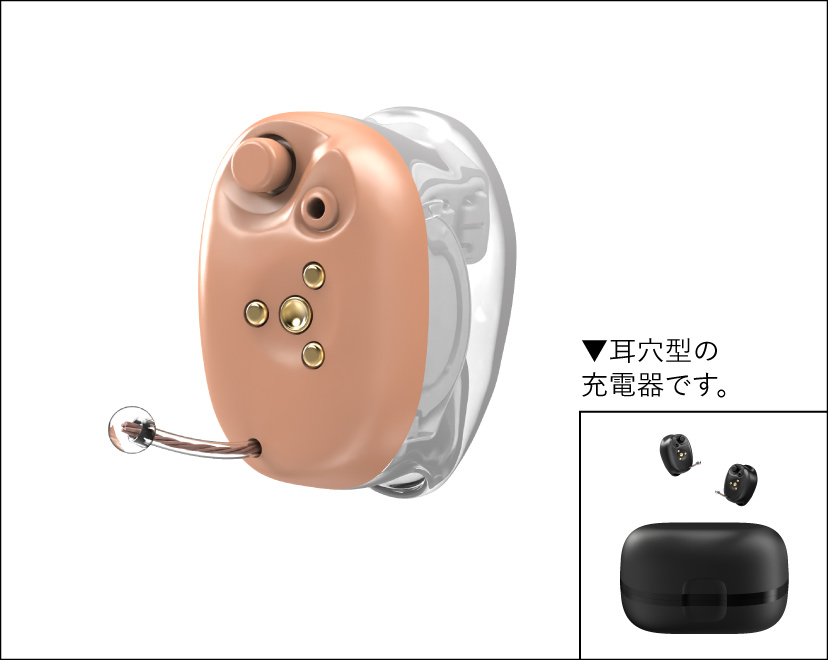 日本橋三越本店夏のメガネフェア_＜スターキー＞ シグネチャーCIC R 耳穴型補聴器(充電式)の画像
